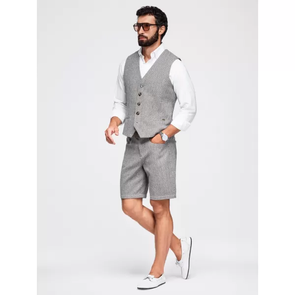  Pantaloni scurți pentru bărbați OMBRE OM-SRCS-0189 MELANGE MARO 