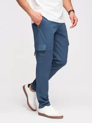 Pantaloni pentru bărbați OMBRE P1517 ALBASTRU ÎNCHIS