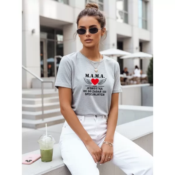  Tricou de damă DSTREET NX5026RY-AS GRI DESCHIS 