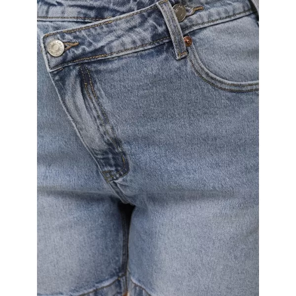  Pantaloni scurți de damă DSTREET SY0519 ALBASTRU 