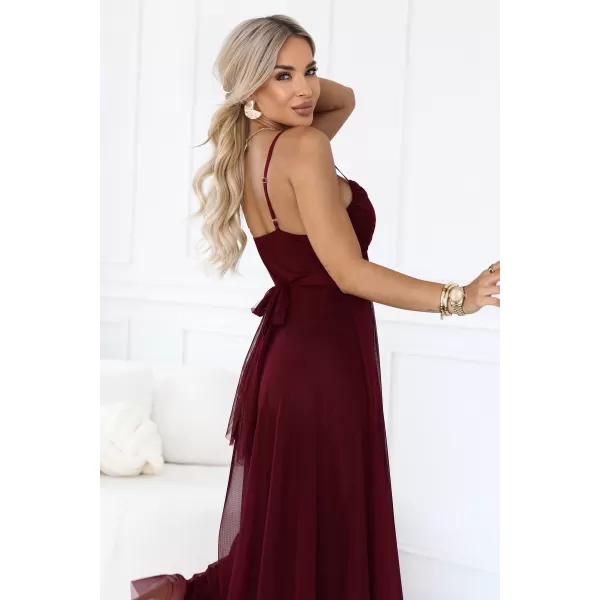 Rochie de femei NUMOCO 681-3 BURGUNDIA 