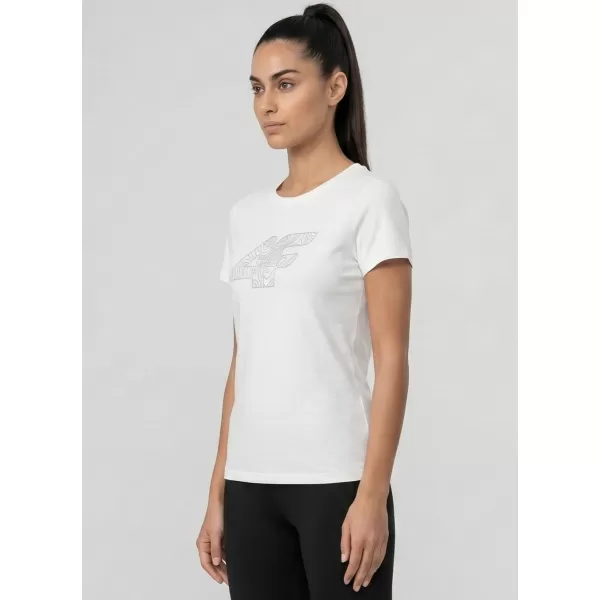  Tricou pentru femei 4F WMM00TTSHF3309 ALB 
