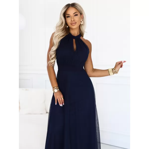  Rochie NUMOCO 662-3 ALBASTRU ÎNCHIS 