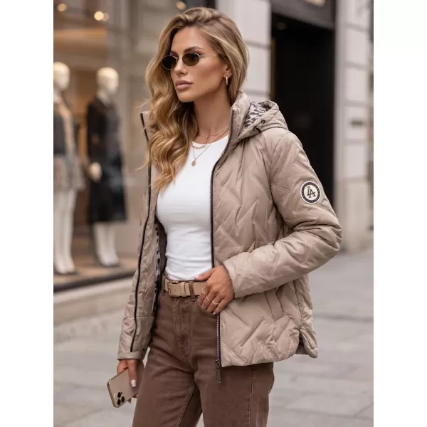  Geaca de dama DSTREET TY5774 CARAMEL 