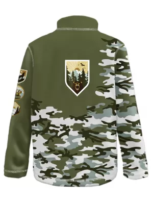 Hanorac fleece pentru copii WAMU MASKÁČ KAKI