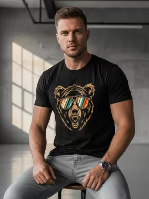 Tricou pentru bărbați DSTREET NX041R NEGRU