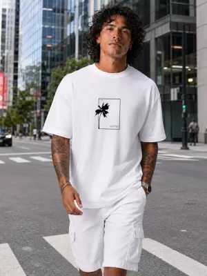 Tricou pentru bărbați DSTREET NX1046R-WH-O ALB
