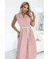 Rochie NUMOCO 596-6 ROZ PUDRA
