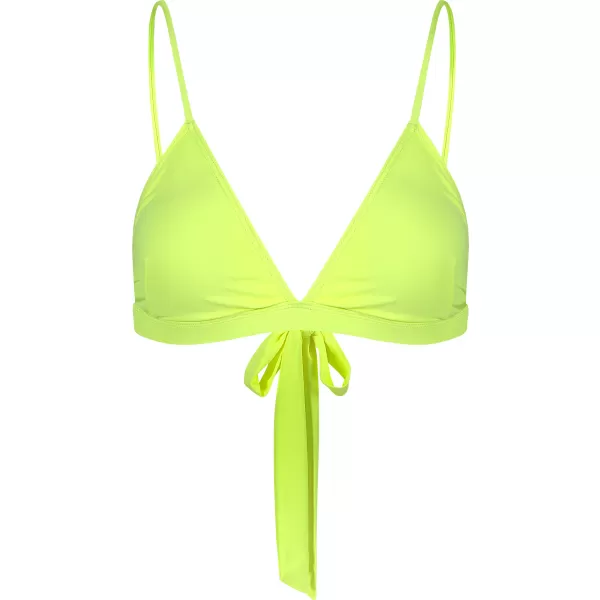  Top bikini dama NORDBLANC WATERFALL NBSSS8213 GALBEN STRĂLUCITOR 