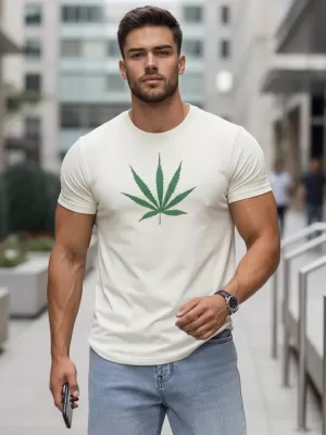 Tricou pentru bărbați DSTREET RX4948 ALB