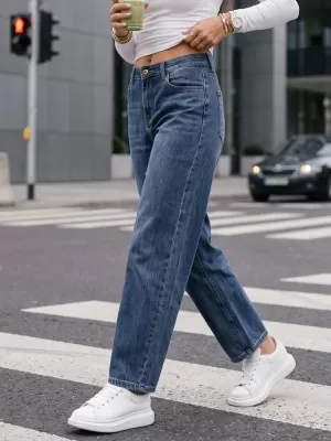 Pantaloni de dama DSTREET UY3096 ALBASTRU