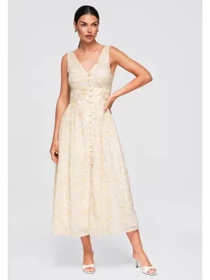 Rochie OMBRE OW-DLR-E0015 BEJ