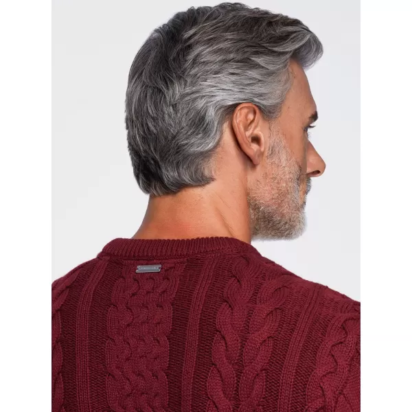  Pulover pentru bărbați OMBRE OM-SWSW-0191 BURGUNDIA 