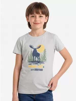 Tricou pentru copii ALPINE PRO ECOMO 4 GERMINA VARIANTA VERDE PB