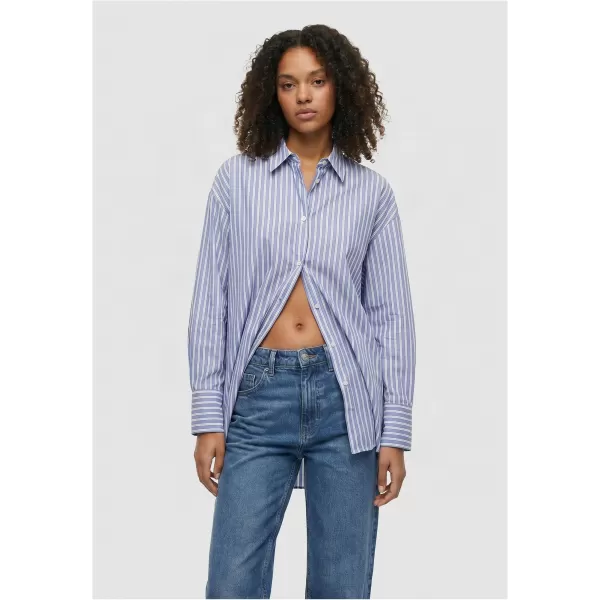  Bluza de dama URBAN CLASSICS TB8543-03326 ALBASTRU/ALB 