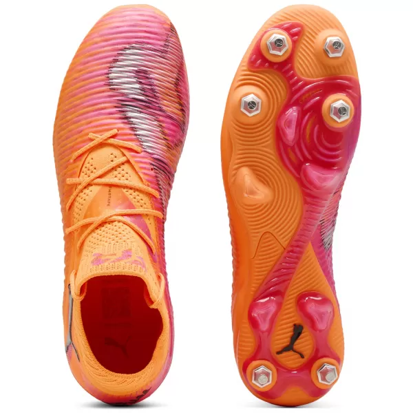  Cizme de fotbal PUMA FUTURE 8 ULTIMATE MXSG 108583-03 HEAT FIRE/ CĂLDURĂ FOC/PUMA NEGRU/RAVISH 