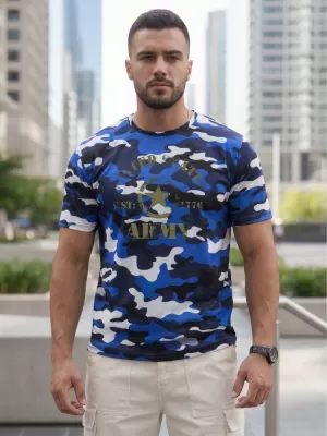 Tricou pentru bărbați DSTREET NX2002R-BL-M ALBASTRU