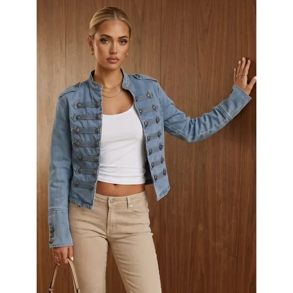  Geaca de dama DSTREET TY6045 ALBASTRU DESCHIS 