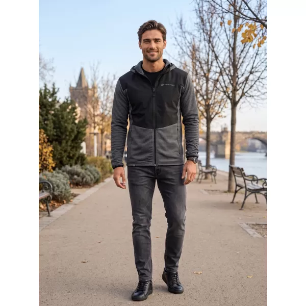  Hanorac sport ultraușor pentru bărbați ALPINE PRO ZOLL NEGRU 