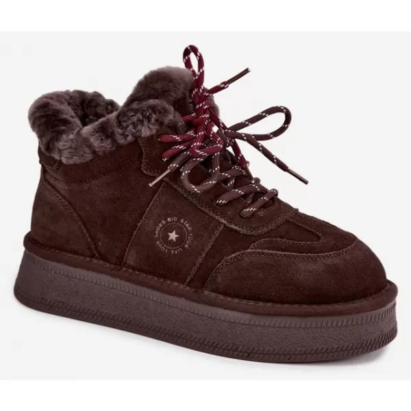  Oameni de zăpadă pentru femei BIG STAR SHOES UU274312 CIOCOLATĂ 