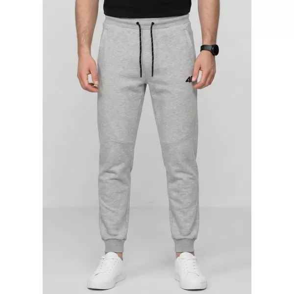  Pantaloni pentru bărbați 4F WMM00TTROM1676 MELANGE GRI DESCHIS RECE 