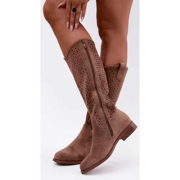  Cizme de dama S.BARSKI HY62-8144 CAFEA 