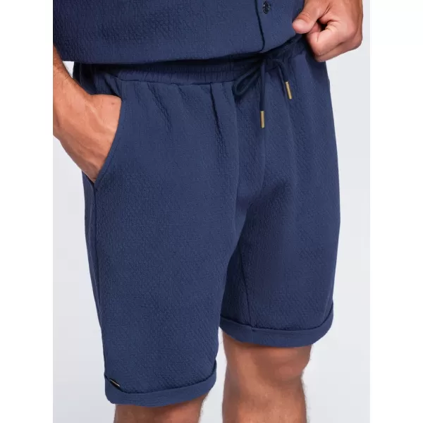  Pantaloni scurți pentru bărbați OMBRE OM-SRCS-0207 ALBASTRU MARIN 