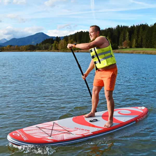  Placă cu vâsle SPINERA Professional Rental 106 ROŞU 