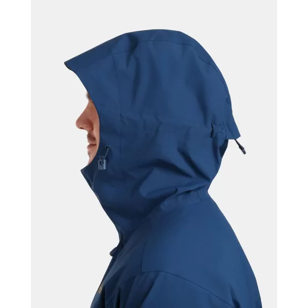  Jachetă hardshell pentru bărbați KILPI MONTANA-M 1M0102KI ALBASTRU ÎNCHIS 
