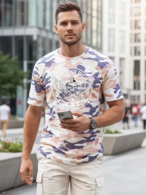 Tricou pentru bărbați DSTREET NX2004R-BT-M BEJ