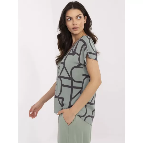 Bluza de dama SUBLEVEL D73771M11171D KAKI/NEGRU 