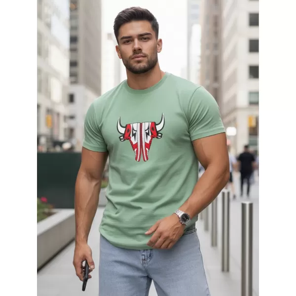  Tricou pentru bărbați DSTREET RX4930 VERDE DESCHIS 