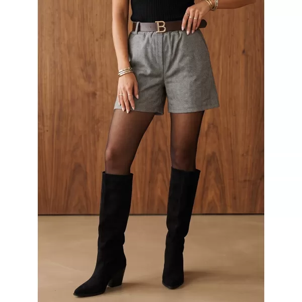  Pantaloni scurți de damă DSTREET SY0612 GRI DESCHIS 