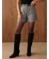 Pantaloni scurți de damă DSTREET SY0612 GRI DESCHIS