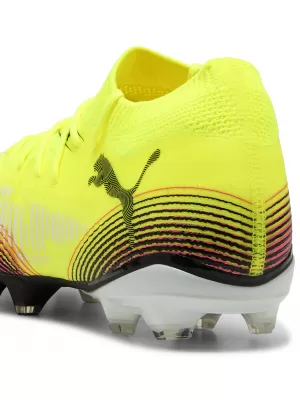 Cizme de fotbal PUMA FUTURE 8 MATCH FG/AG 108140-03 GALBEN/NEGRU/ LOVIT DE SOARE