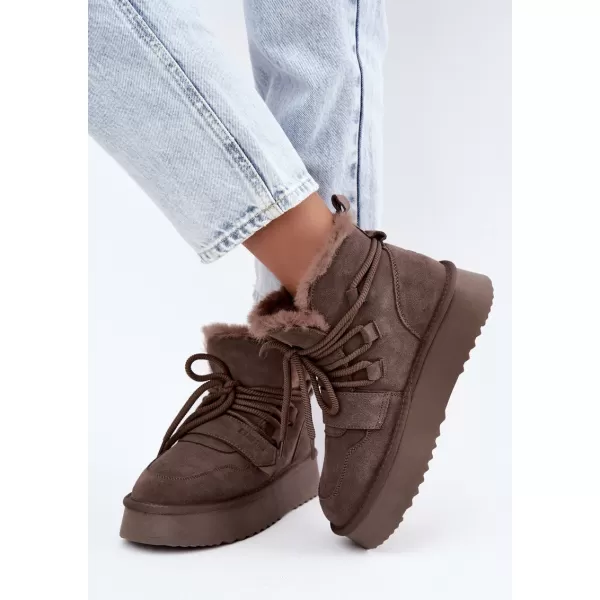  Pantofi de dama BIG STAR SHOES UU274315 UMBRE MARO/BEJ 