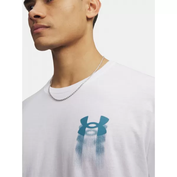  Tricou pentru bărbați UNDER ARMOUR M BLUR LOGO SS 6009245-100 ALB 