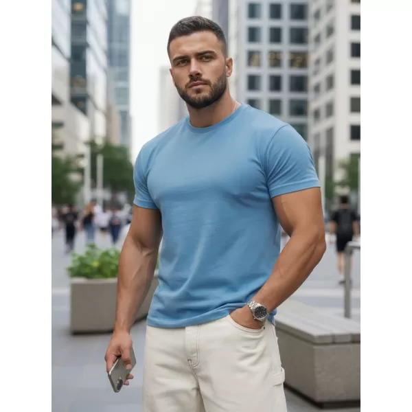  Tricou pentru bărbați DSTREET RX5691 ALBASTRU DESCHIS 