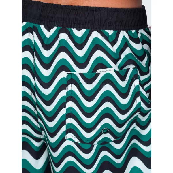  Pantaloni scurți pentru bărbați OMBRE OM-SRSS-0221 VERDE ȘI NEGRU 