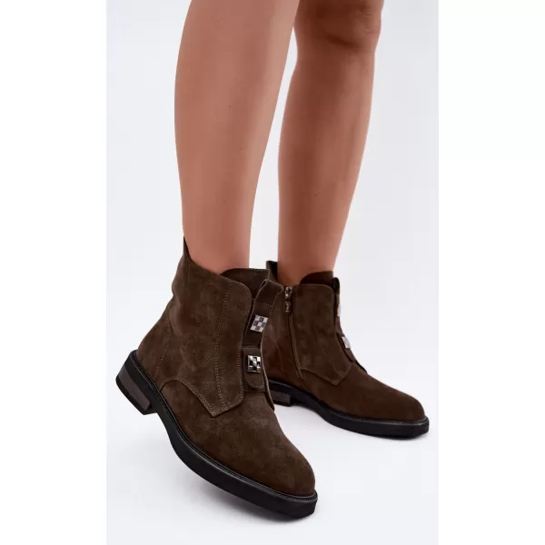  Pantofi de dama D&A CR62-3334 KAKI 