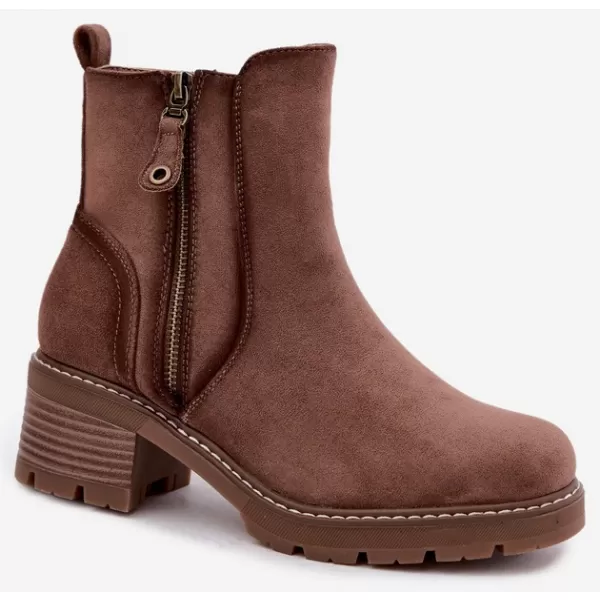  Botine de dama S.BARSKI HY62-8101 CAFEA 