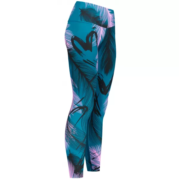  Jambiere lungi premium pentru femei (dimensiuni noi) ALTISPORT VOJ/ALW001LEG05 BENZINĂ/ROZ DESCHIS 