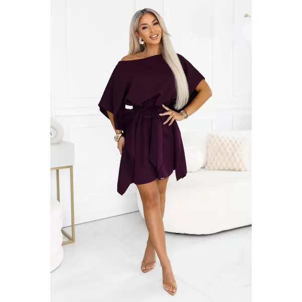  Rochie NUMOCO 287-48 PRUNE COAPTE 
