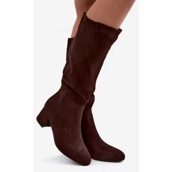  Cizme de dama S.BARSKI HY62-8131 CIOCOLATĂ 