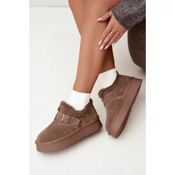  Oameni de zăpadă pentru femei BIG STAR SHOES UU274318 BEJ 