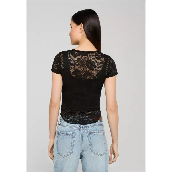 Tricou de dama URBAN CLASSICS TB8385-00007 NEGRU 
