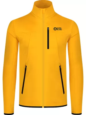 Hanorac powerfleece pentru bărbați NORDBLANC MORASS NBSFM8335 CHIHLIMBAR