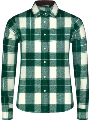Cămașă de flanel pentru femei NORDBLANC WILLOW NBSSL8371 VERDE