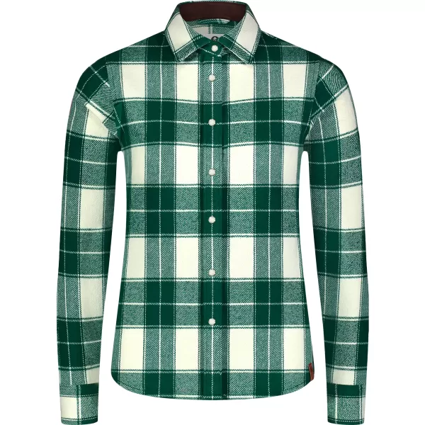  Cămașă de flanel pentru femei NORDBLANC WILLOW NBSSL8371 VERDE 