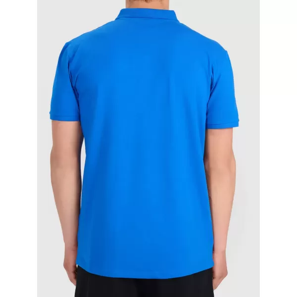  Tricou pentru bărbați cu guler 4F WMM00TPTSM0770 ALBASTRU 